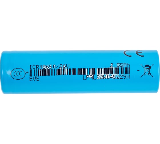 Аккумулятор литий-ионный EVE (Li-Ion/Li-Pol) Energy ICR18650/26V 5470582