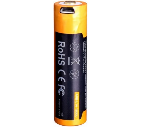 Аккумулятор Fenix 14500 ARB-L14 1600U mAh с разъемом для USB ARB-L14-1600U
