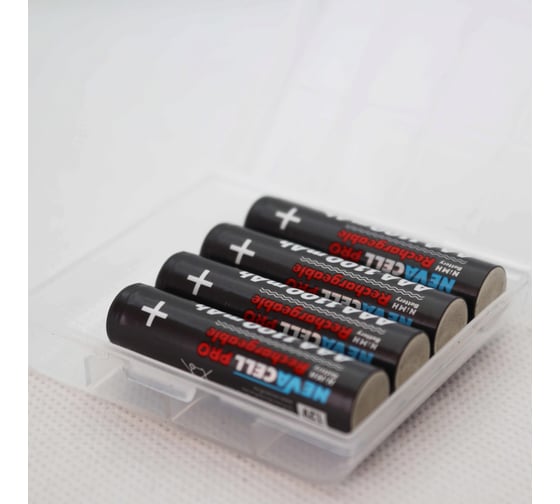 Аккумулятор NevaCell NIMh, AAА, 1100 mah, box4+пластиковая коробка в подарок 4687205503060