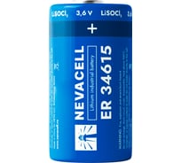 Элемент питания NevaCell ER34615-AX аксиальный вывод, box1 4687205503138