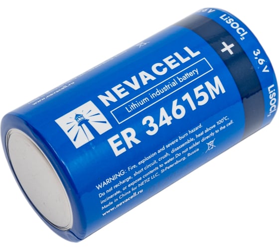 Элемент питания NevaCell ER34615M, 14000 мАч, box2 4687205503121