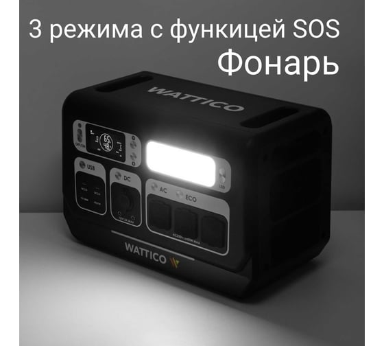 Портативная электростанция WATTICO ИБП для дома и котла Home 2200 Max home_2200_max