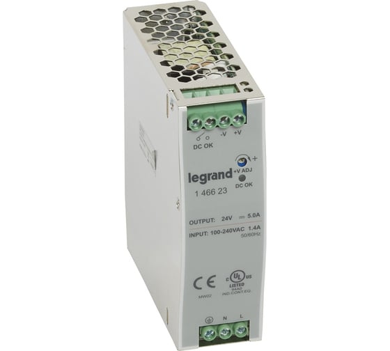 Импульсный источник питания Legrand 1фазный 24В 120Вт 5A 146623