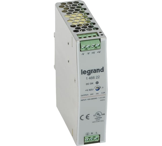 Импульсный источник питания Legrand 1фазный 24В 75Вт 3,2A 146622 1