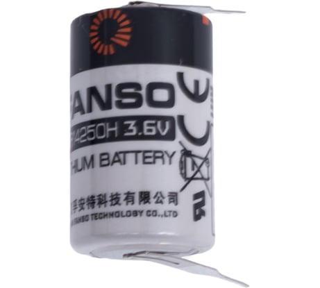 Батарея FANSO тионил-хлоридная (Li-SOCl2) ER14250H/2PT 2303803