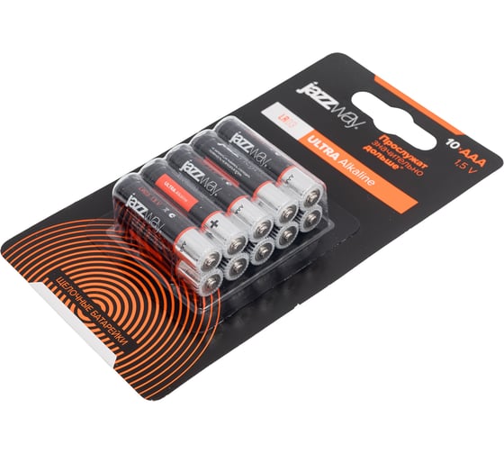 Батарейка Jazzway Элемент питания алкалиновый AAA/LR03 1.5В ULTRA Alkaline BL-10 (упаковка 10шт) 5058163