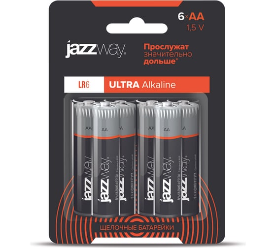 Батарейка Jazzway Элемент питания алкалиновый AA/LR6 1.5В ULTRA Alkaline BL- 6 (упаковка 6шт) 5057548