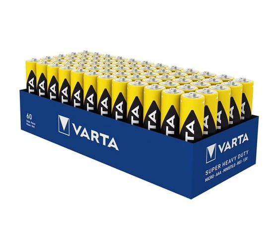 Батарейка Varta SUPERLIFE R03 AAA, Shrink 2 Heavy Duty, 1.5V (2003)  60 шт. в уп. 02003101352