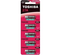 Элемент питания Toshiba алкалиновый, A27 5/card 1034