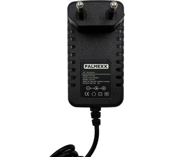 Адаптер питания PALMEXX HCH015, 12V-2A, 3.5x1.35, 1.5м PX/HCH-015