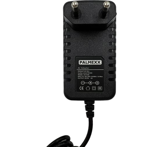 Адаптер питания PALMEXX HCH008, 5V-4A, 3.5x1.35, 1.5м PX/HCH-008