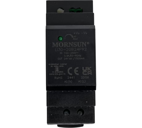 Преобразователь на DIN-рейку MORNSUN AC/DC LI30-20B24PR2 3427417