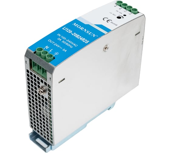 Преобразователь на DIN-рейку MORNSUN AC/DC LI120-20B24R2S 3976827