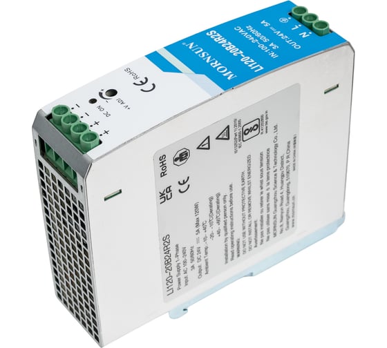 Преобразователь на DIN-рейку MORNSUN AC/DC LI120-20B24R2S 3976827