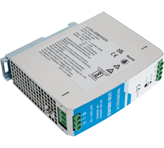 Преобразователь на DIN-рейку MORNSUN AC/DC LI120-20B24R2S 3976827