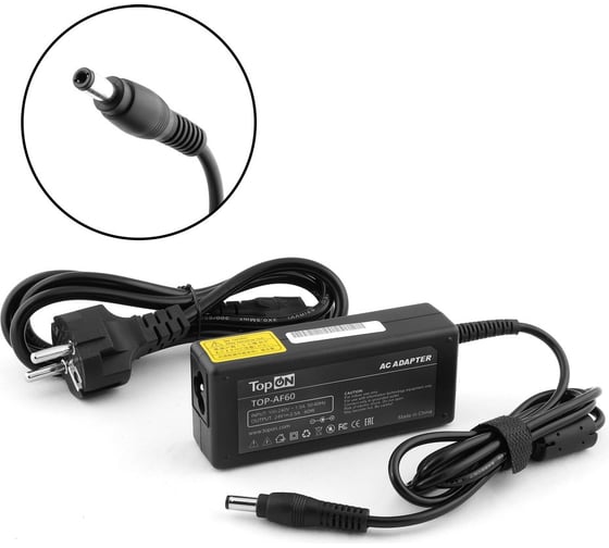 Блок питания TopON для ноутбука 24V 2.5A (5.5x2.5) 60W TOP-AF60 1