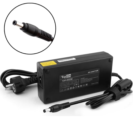 Блок питания TopON для ноутбука MSI 19.5V 11.8A (5.5x2.5) 230W TOP-AS230 1