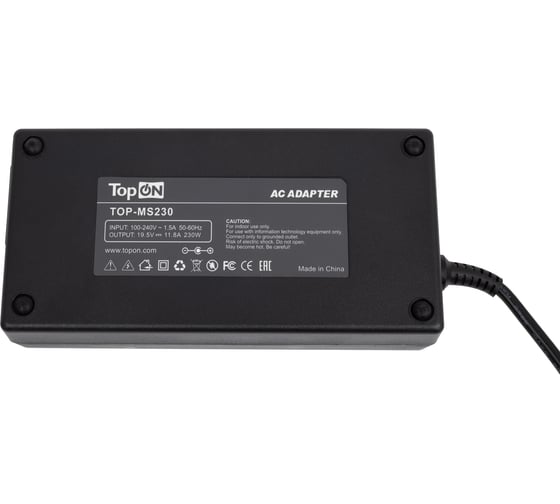 Блок питания TopON для ноутбука MSI 19.5V 11.8A (7.4x5.0) 230W TOP-MS230
