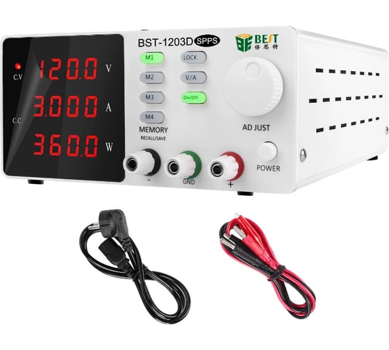 Лабораторный источник питания BestTool BST-1203D 120В, 3А, цифровой дисплей, 1 канал 170918 1