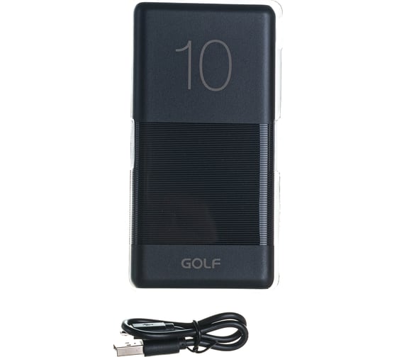 Внешний аккумулятор GOLF G80 Powerbank 10000 mah + Кабель Micro usb In Micro usb Out USB 30013916