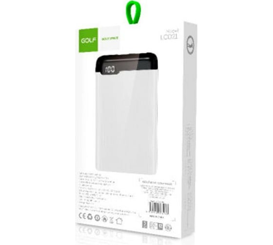 Внешний аккумулятор GOLF LCD21 Powerbank 10000 mah LED дисплей In Micro usb,Type-C 30014795