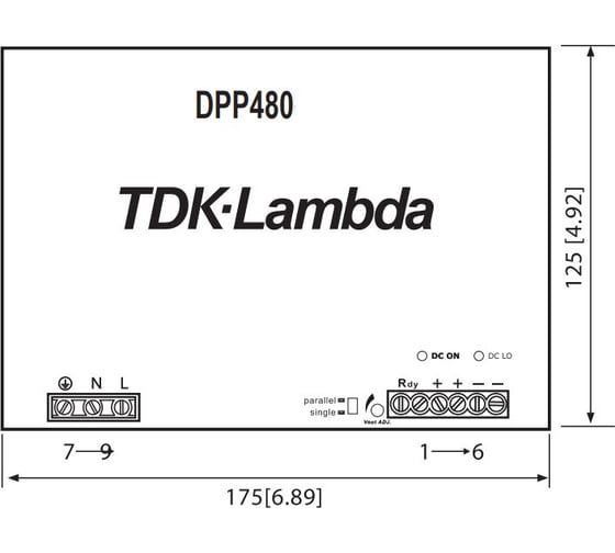 Блок питания TDK-Lambda DPP480-24-1/B