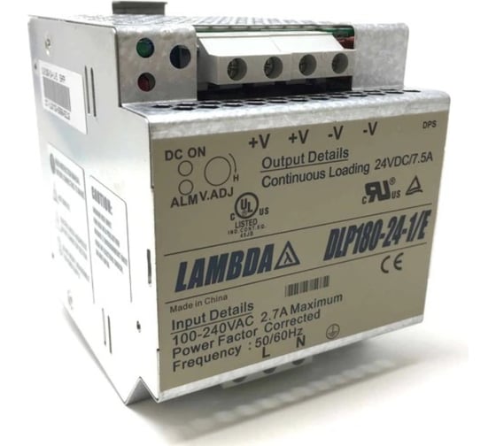 Источник питания на DIN-рейку TDK-Lambda DLP180-24-1/E 1