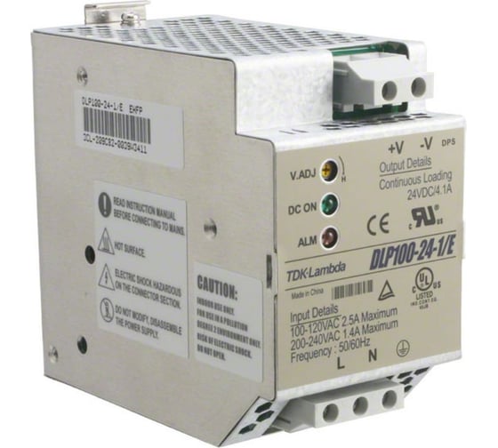 Источник питания на DIN-рейку TDK-Lambda DLP100-24-1/E 1