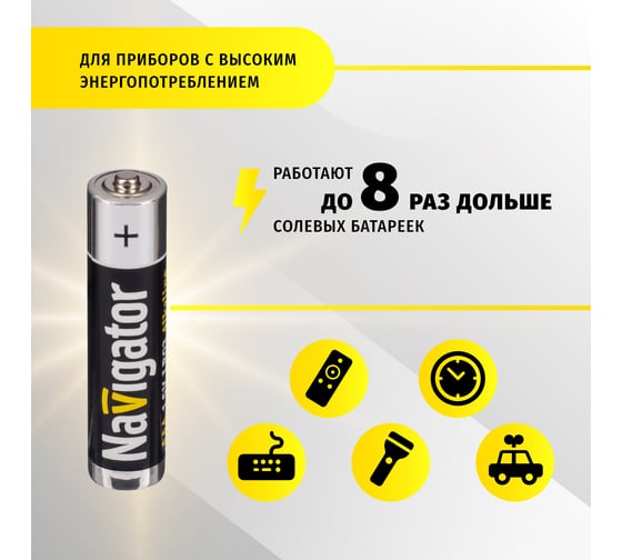 Элемент питания Navigator 94 787 NBT-NE-LR03-BOX24 24 шт 94787