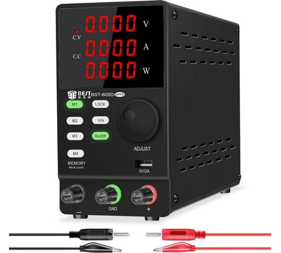 Лабораторный источник питания BestTool BST-605D 60В, 5А, цифровой дисплей, 1 канал 170915 1