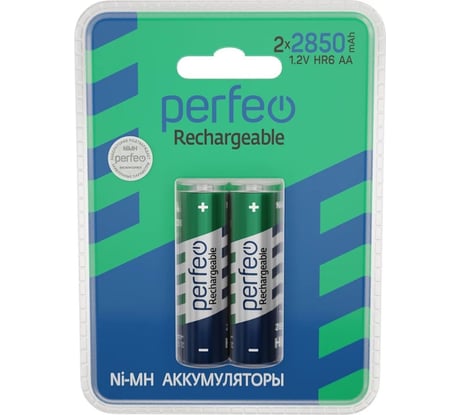 Аккумулятор Perfeo AA2850mAh/2BL Пластик 30014780
