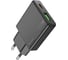 Зарядное устройство Hoco 20Вт, 3А, QC3.0/PD, 1хUSB, 1хType-C, N38, черный, коробка, 6942007610100 1