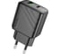 Зарядное устройство 30Вт, 3А, QC3.0/PD, 1хUSB, 1хType-C, CS23A, черный, коробка, Hoco 6942007609944 2