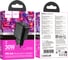 Зарядное устройство 30Вт, 3А, QC3.0/PD, 1хUSB, 1хType-C, CS23A, черный, коробка, Hoco 6942007609944 3