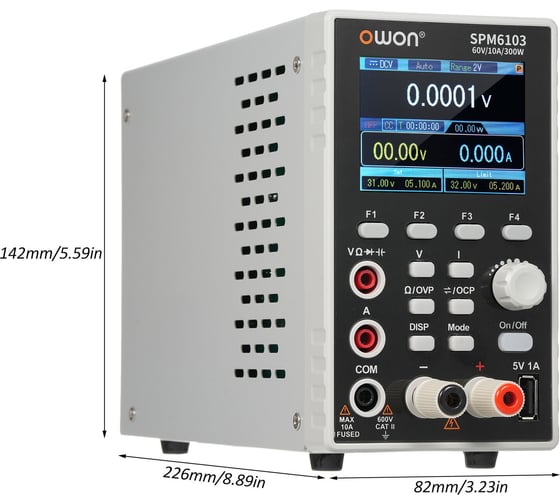 Источник питания OWON с мультиметром SPM6103 OW306