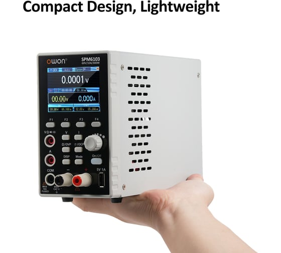Источник питания OWON с мультиметром SPM6103 OW306