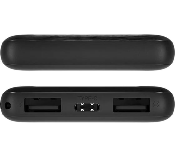 Внешний аккумулятор PERO PB01 5000 mAh, Li-Pol, output 2xUSB-A 2.1A, черный PB01BL