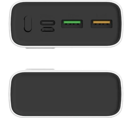 Внешний аккумулятор PERO PB06 20000 mAh, Li-Pol, output USB-C + 2 USB-A, белый PB06WH