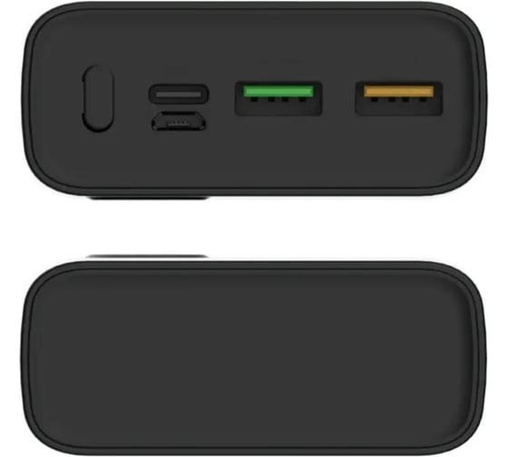 Внешний аккумулятор PERO PB06 20000 mAh, Li-Pol, output USB-C + 2 USB-A, черный PB06BL