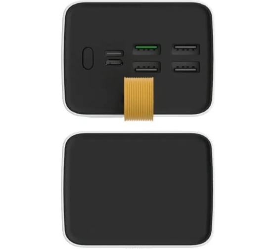 Внешний аккумулятор PERO PB08 40000 mAh, Li-Pol, output USB-C + 4 USB-A, белый PB08WH