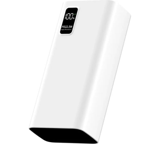 Внешний аккумулятор PERO PB07 30000 mAh, Li-Pol, output USB-C + 4 USB-A, белый PB07WH