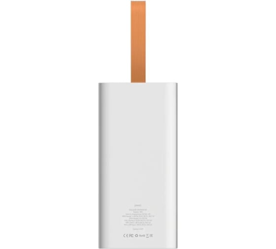 Внешний аккумулятор PERO PB10 60000 mAh, Li-Pol, output USB-C + 4 USB-A, белый PB10WH