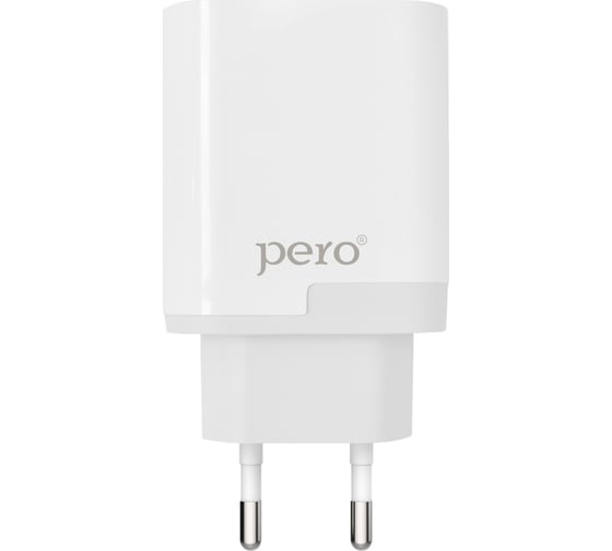 Сетевое зарядное устройство PERO TC05 PD 18W + USB-A Fast Charge белый ТС05WHPD