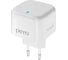Сетевое зарядное устройство PERO TC10 USB-C 20W + USB-A Fast Charge белый ТС10WHPD 1