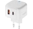 Сетевое зарядное устройство PERO TC10 USB-C 20W + USB-A Fast Charge белый ТС10WHPD 2
