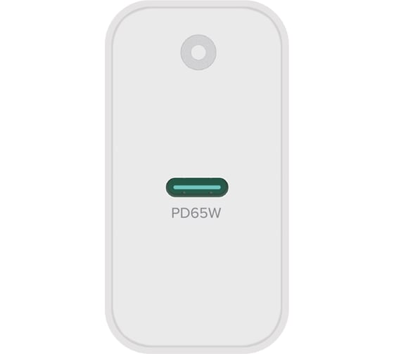 Сетевое зарядное устройство PERO TC16 GaN, USB-C PD, 65W белый ТС16W