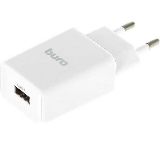 Сетевое зарядное устройство BURO BUWA1 10.5W 2.1A USB-A универсальное белый (BUWA10S100WH) 1655919 1