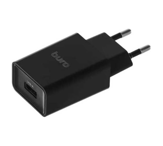 Сетевое зарядное устройство BURO BUWA1 10.5W 2.1A USB-A черный (BUWA10S100BK) 1655912 1