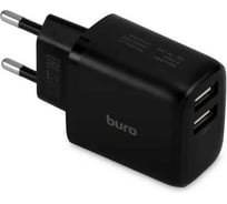 Сетевое зарядное устройство BURO BUWH1 15.5W 3.1A 2xUSB универсальное черный (BUWH15S200BK) 1920249