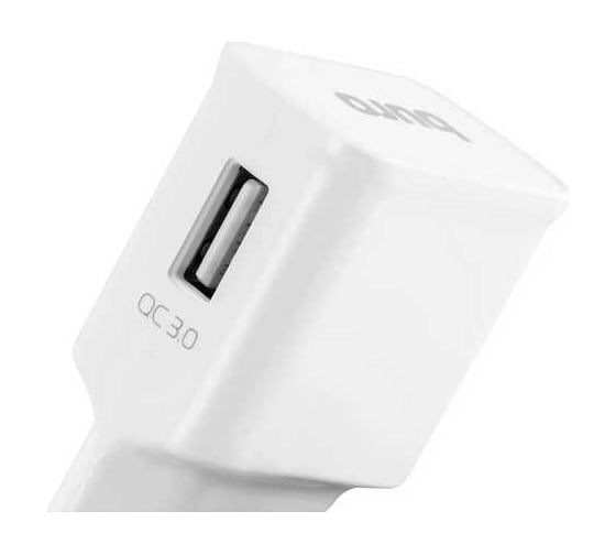 Сетевое зарядное устройство BURO TJ-248W 15W 2.4A (QC) USB-A универсальное белый 478472